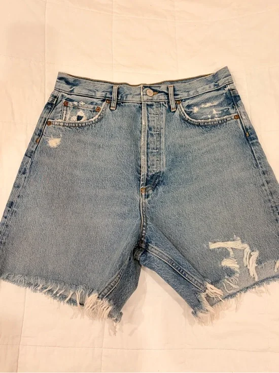 NWOT Agolde Stella High Rise Distressed Short - Picture 2 of 9